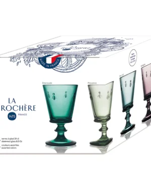La Rochere Bee Wine Glasses. Mixed Set of 4