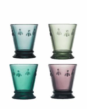 La Rochere Bee Tumblers. Mixed Set of 4