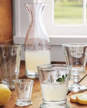 La Rochere Bee Carafe and Glassware Clear Glass