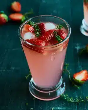 La Rochere Bee Tall Tumbler Refreshing Summer Strawberries
