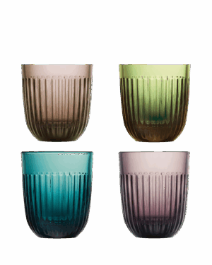 La Rochere Ouessant Tumbler. Mixed Set of 4