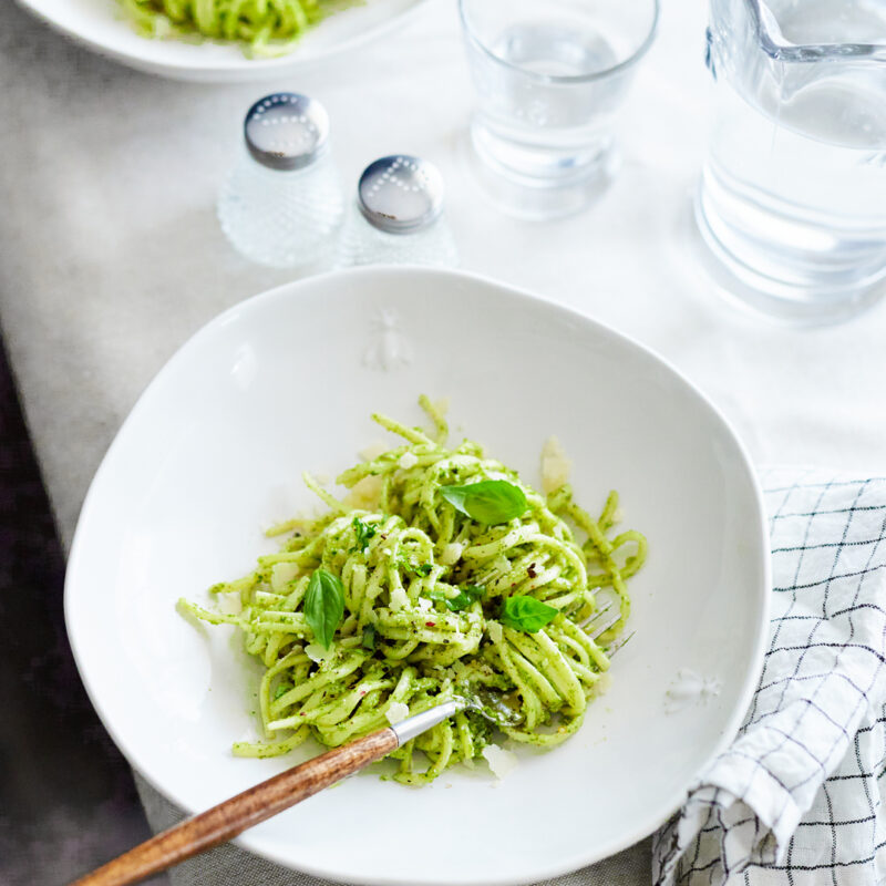Abielle Pasta Plate With Pasta Dish