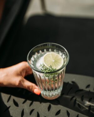 La Rochere Zinc Tall Tumbler with Lemon