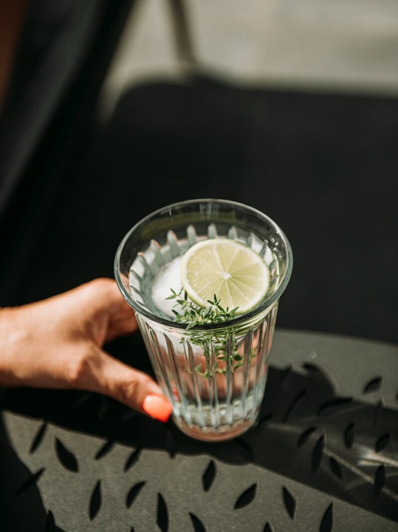 La Rochere Zinc Tall Tumbler with Lemon