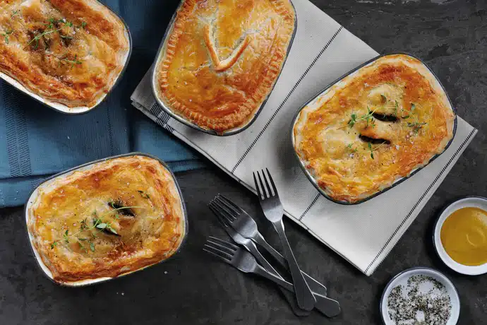 Falconware Four Pies In Dishes