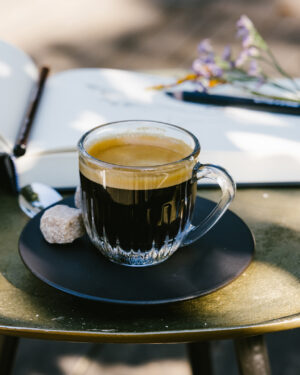 Ouessant Cups Anthracite Saucer Set 2 La Rochere Ouessant Cups - Set 2