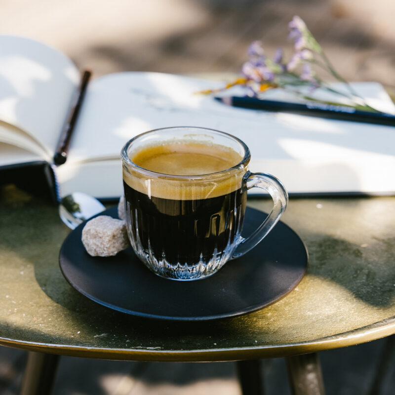 Ouessant Cups Anthracite Saucer Set 2 La Rochere Ouessant Cups - Set 2