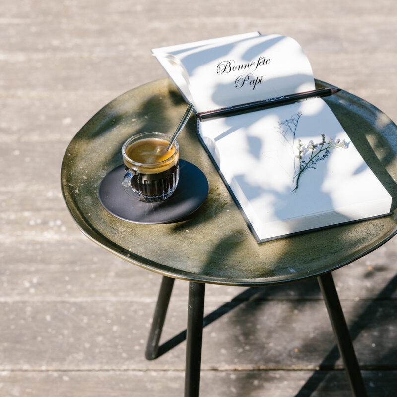 Ouessant Cups Anthracite Saucer Set 2 a La Rochere Ouessant Cups - Set 2