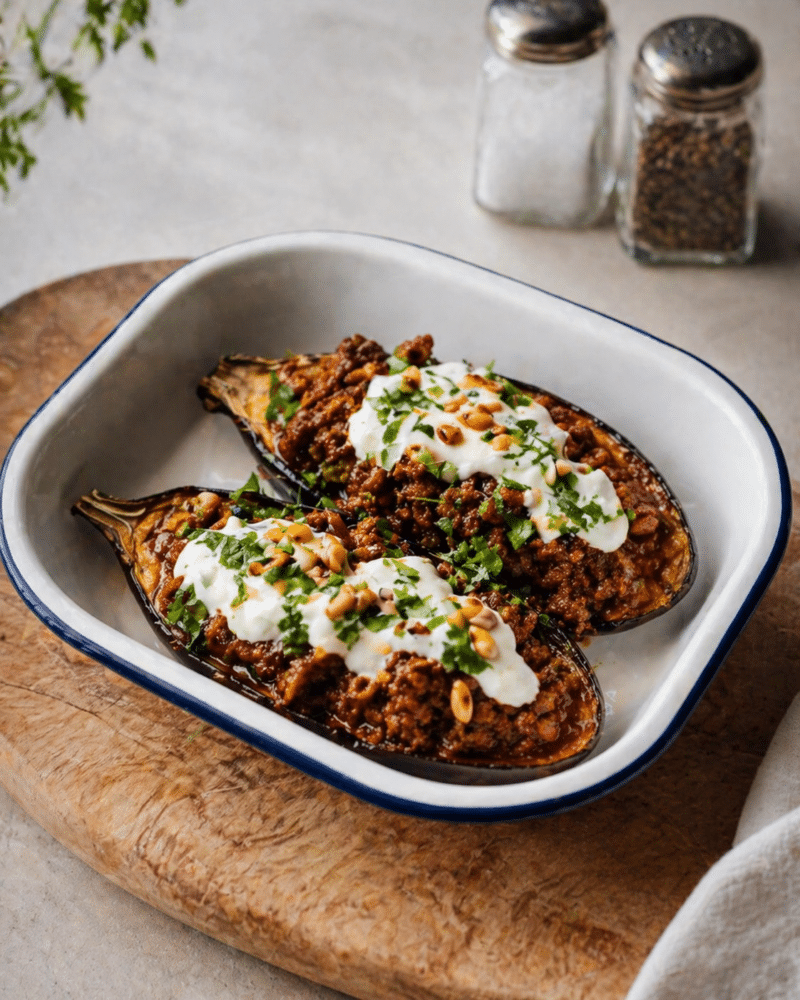 Falcon Mini Roaster with Aubergines