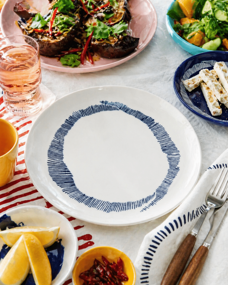 Ottolenghi White Dinner Plate On Table Fresh