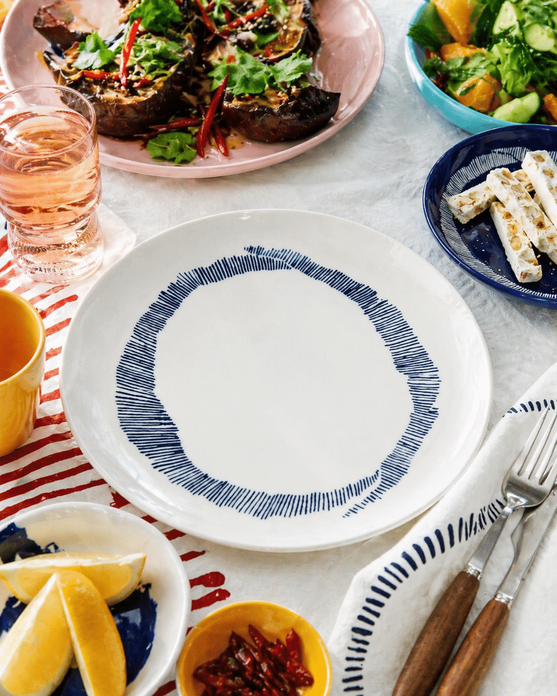 Ottolenghi White Dinner Plate On Table Fresh