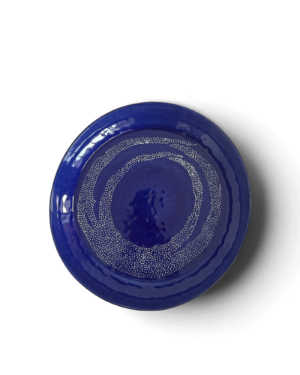 Ottolenghi FEAST Deep Serving Plate - Blue with White Dots