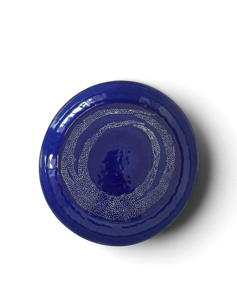 Ottolenghi FEAST Deep Serving Plate - Blue with White Dots
