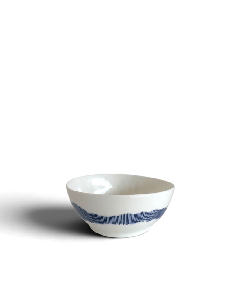 Ottolenghi FEAST Bowls - White with Blue Stripes (Set of 4)