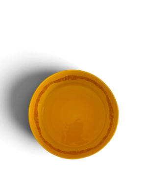 Ottolenghi FEAST Salad Bowl – Sunny Yellow with Red Stripes
