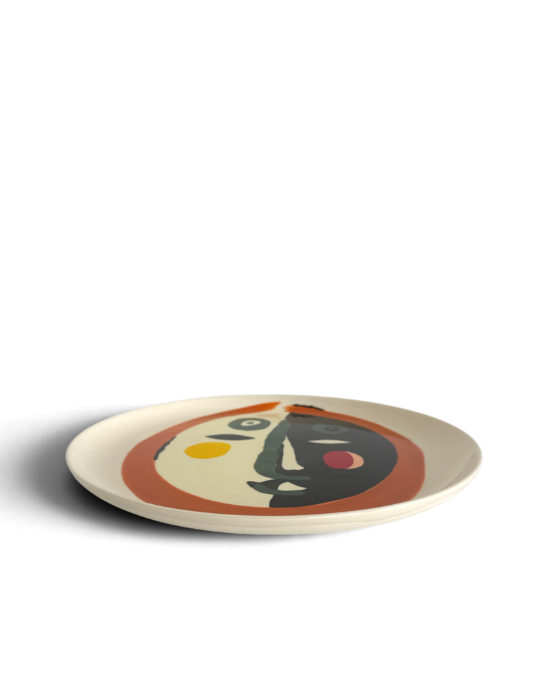 Ottolenghi by Serax Feast Serving Plate with Face No.1 Side Aspect Ottolenghi FEAST Serving Plate with Face No.1