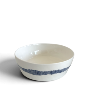 Ottolenghi FEAST Salad Bowl - White with Blue Stripes