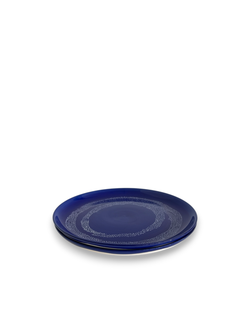 Ottolenghi FEAST Lapiz Lazuli Dinner Plates - Dots (Set of 2)
