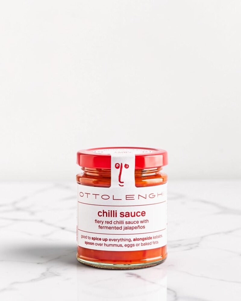 artichoke-Ottolenghi Chilli Sauce Marble Counter Ottolenghi Chilli Sauce on Marble Counter