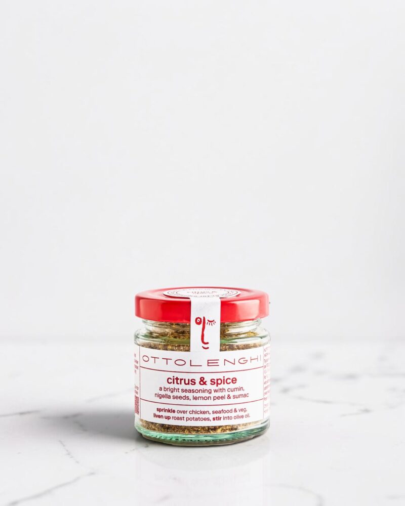 Ottolenghi Citrus and Spice on marble counter