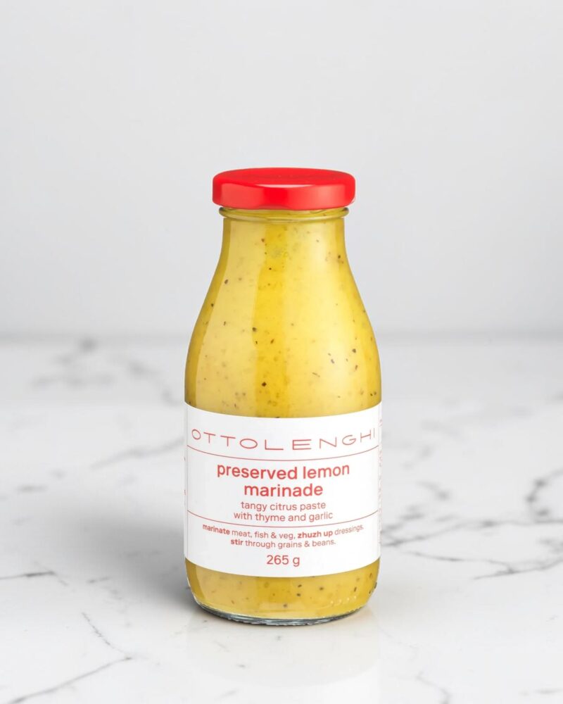 artichoke-Ottolenghi Preserved Lemon Marinade Marble Counter Ottolenghi Preserved Lemon Marinade on Marble Counter