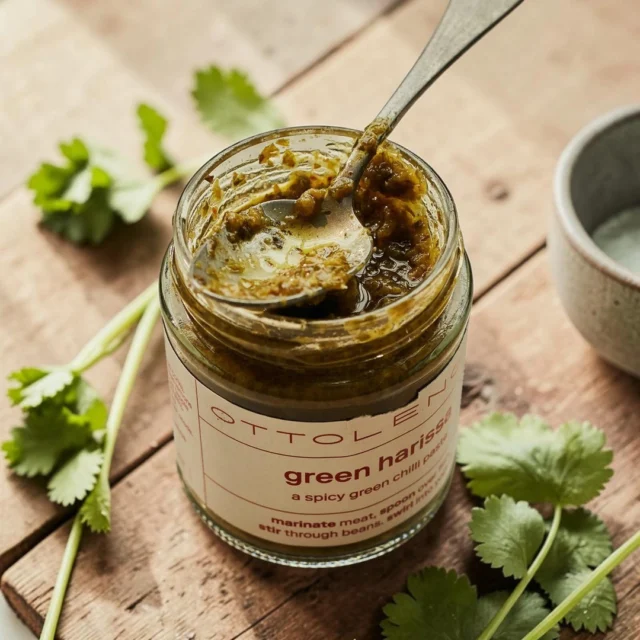 Sometimes all a meal needs is one thing that wakes everything up.⁠
⁠
A spoonful of green harissa folded through yoghurt, spooned over roasted vegetables, or used to marinate chicken before it goes into the oven.⁠
⁠
The kind of ingredient that earns a permanent place in the fridge door.
